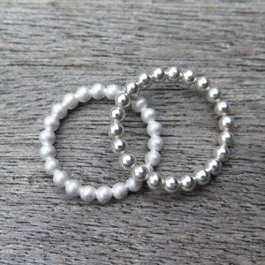 925 Silber Stapelring Kugelring Ø 3 mm